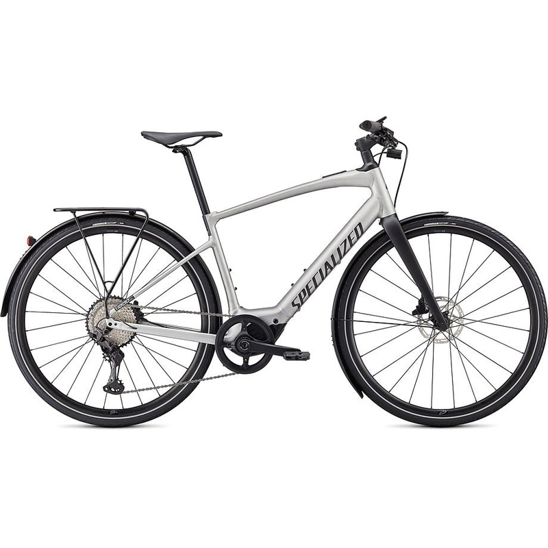 2021 Specialized vado sl 5.0 eq bike brushed aluminum / black reflective s