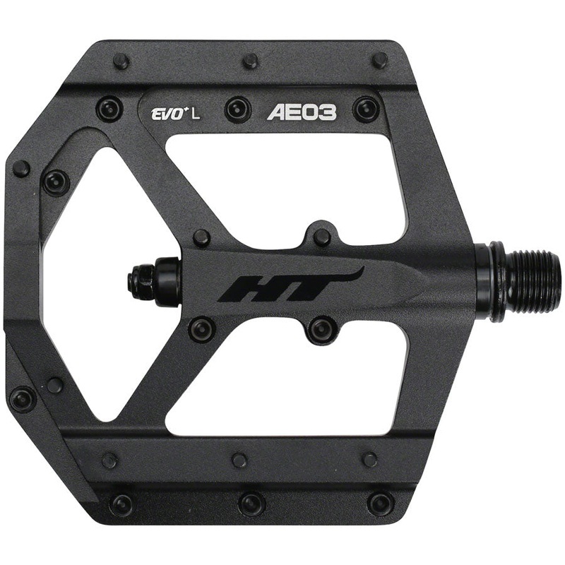HT Components AE03(EVO+) Pedals – Platform, Aluminum, 9/16″, Stealth Black