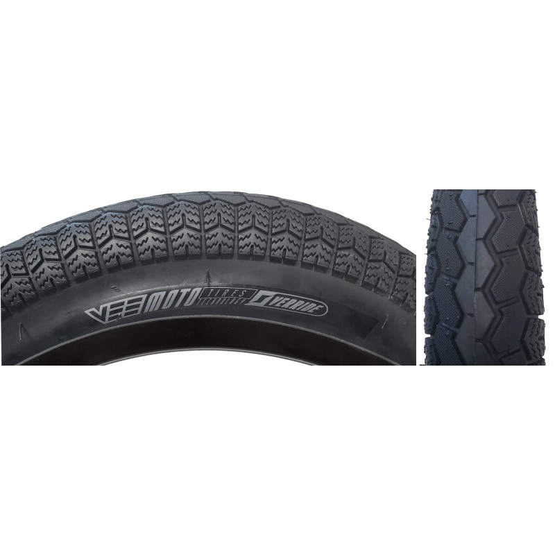 Vee Tire Co. Chicane Tire – 20 x 4.0 Clincher Wire BLK Endurance Override E-Bike R-50