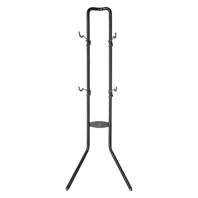 Delta Two Bike Gravity Stand: Holds Two Bikes