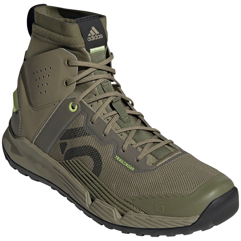 Five Ten Trailcross Mid Pro Flat Shoes – Men’s, Orbit Green/Core Black/Pulse Lime, 13
