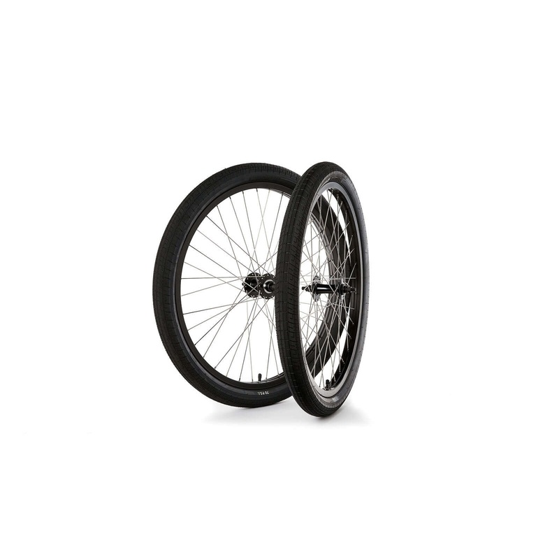 20″ FIT FREECOASTER WHEELSET RIGHT SIDE DRIVE . DOUBLE WALL FIT BLK RIMS, BLK HUBS. MALE 4MM REAR AXLE, MALE 3/8″ FRONT AXLE. ALL BLACK SPOKES/NIPPLES