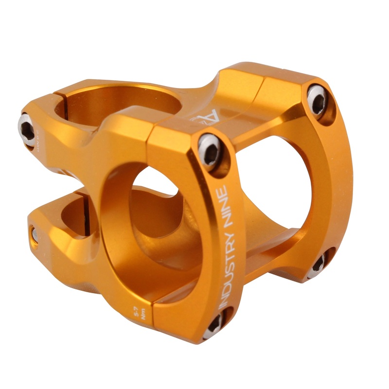 Industry Nine A318 Stem – 31.8mm Clamp – 30mm Length – Gold