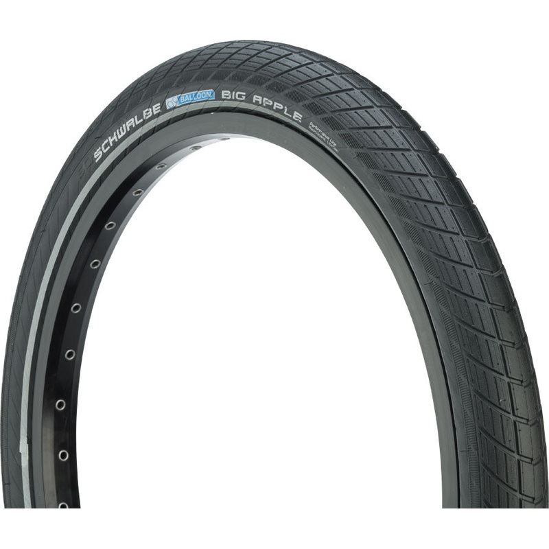 Schwalbe Big Apple Tire 26 x 2.15 Clincher Wire Black KGuard SBC Touring Hybrid 11100426.01