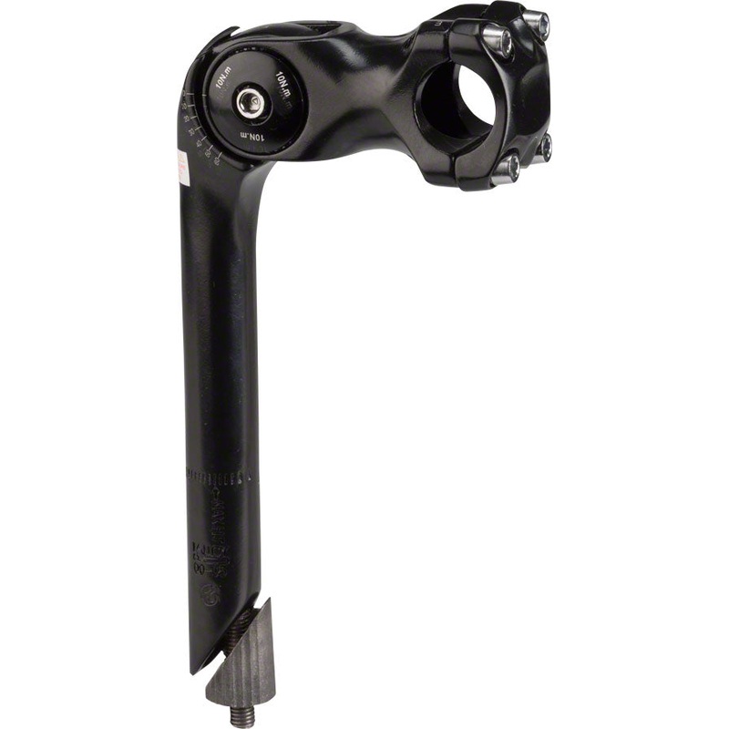 Kalloy 820 Stem – 80mm, 25.4 Clamp, Adjustable, 22.2-24tpi Quill, Alloy, Black