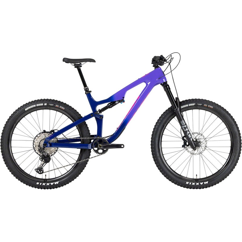 Salsa Rustler Carbon XT Bike – 27.5″, Carbon, Purple Fade, Medium