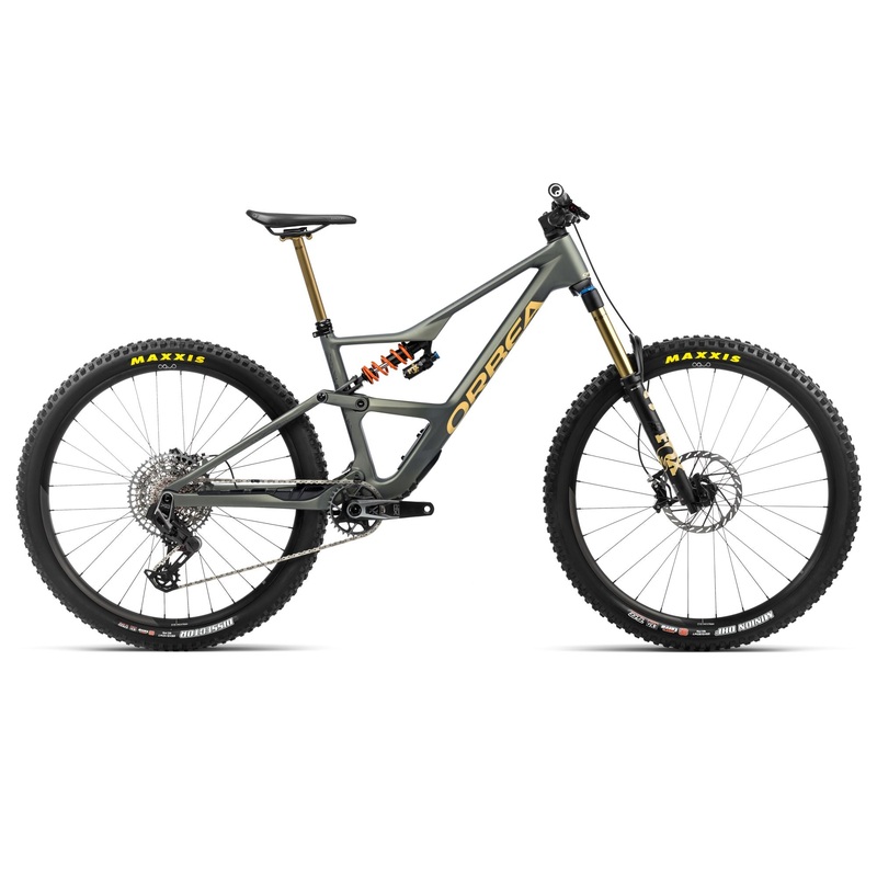 2024 Orbea OCCAM LT M-TEAM Trail Mountain Bike – Medium, Spaceship Green – Corn Yellow (Matte)