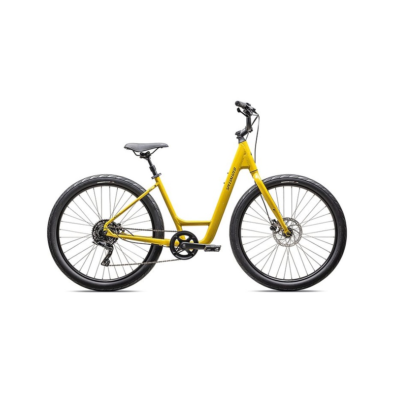 2025 Specialized roll 3.0 low entry bike gloss sulphur / dune white macro speckle / satin smoke reflective s
