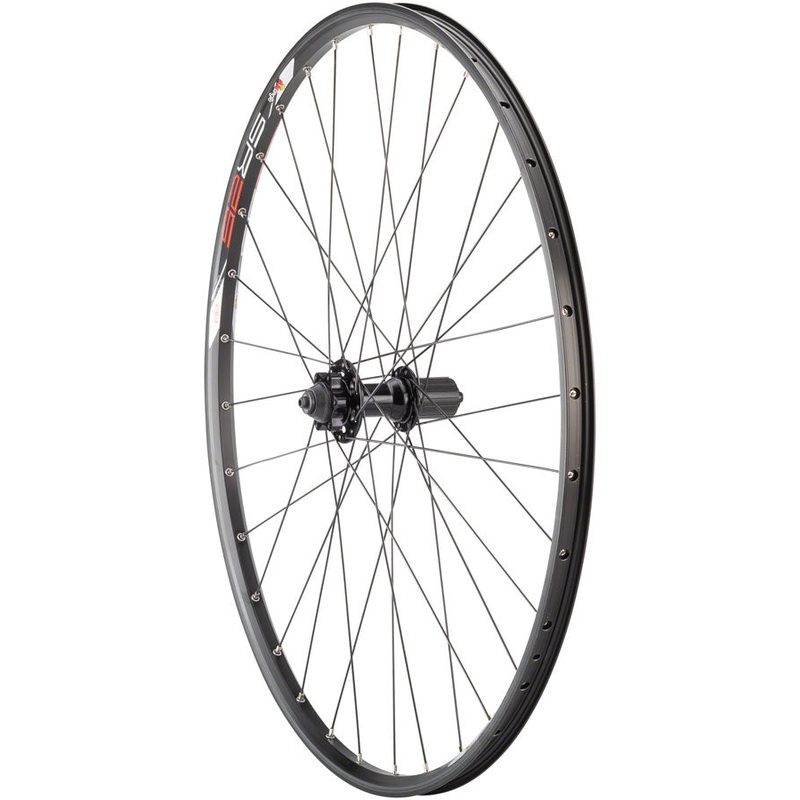 Value Double Wall Series Disc Rear Wheel – 29″, QR x 135mm, 6-Bolt, HG 10, Black, Clincher