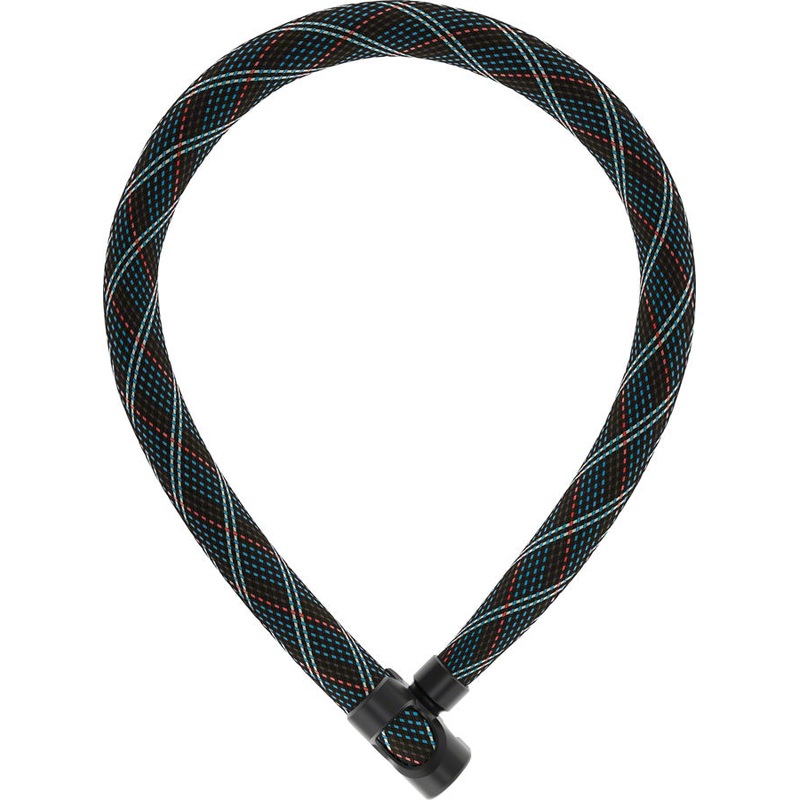 Abus IvyTex 7210 7mm Chain Lock Keyed 85cm Length Gray Protective Sleeve