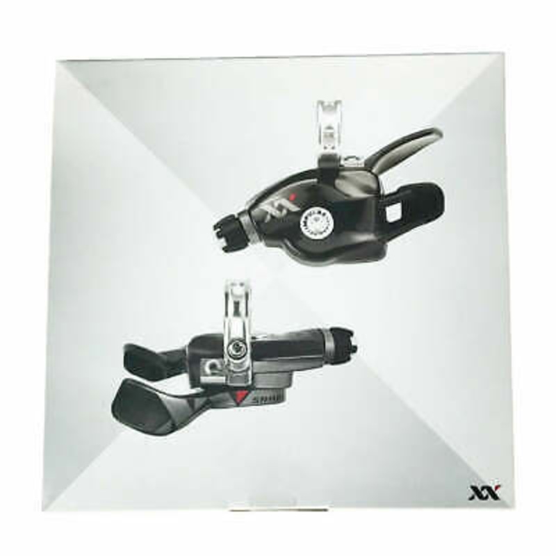 SRAM Carbon Fiber XX Trigger Shifter Pair 2×10 Speed Flat Bar Shifters