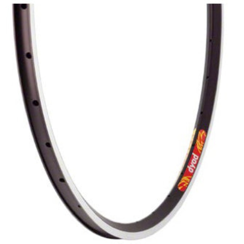 Velocity Dyad MSW 700c Aluminum Rim  Durable, Machined Sidewall, 32H, Disc/Rim Brake Compatibility, for Touring, commuting, and mountain biking