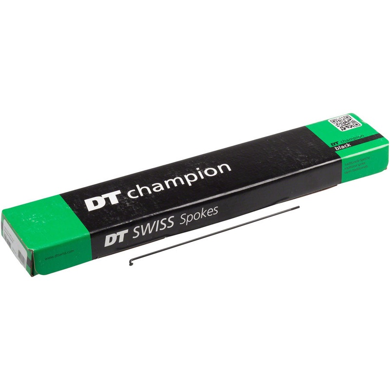 DT Swiss Champion Spoke: 2.0mm, 282mm, J-bend, Black, Box of 100