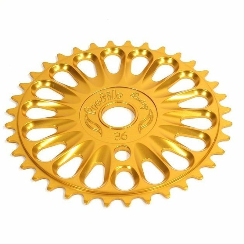 Profile 39t Imperial BMX Sprocket / Chainwheel – Gold – USA Made