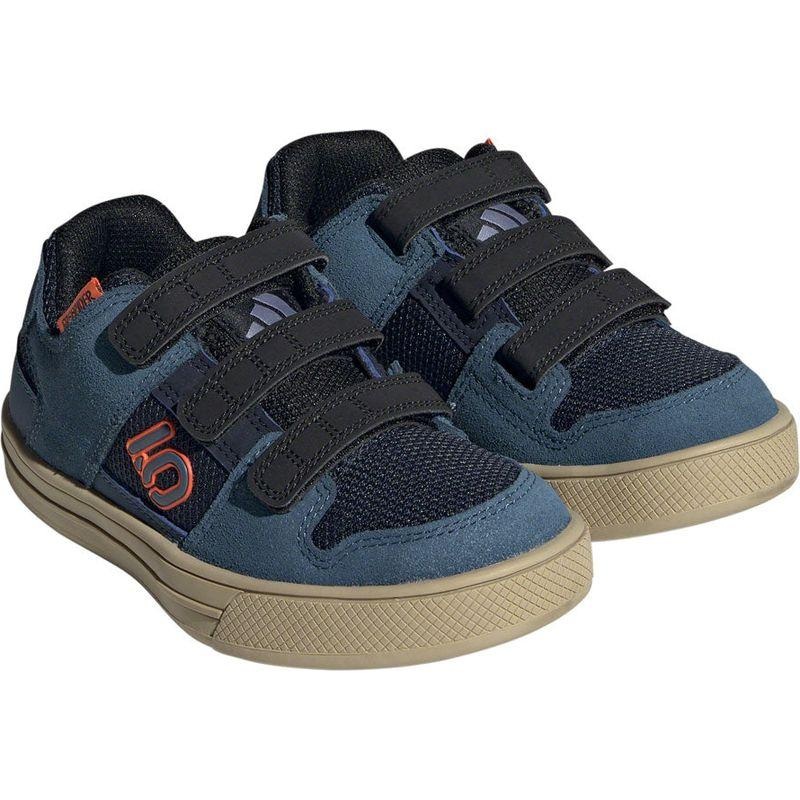 Five Ten Freerider Kid’s VCS Flat Shoes – Youth Legend Ink/Wonder Steel/Impact Orange 2.5K