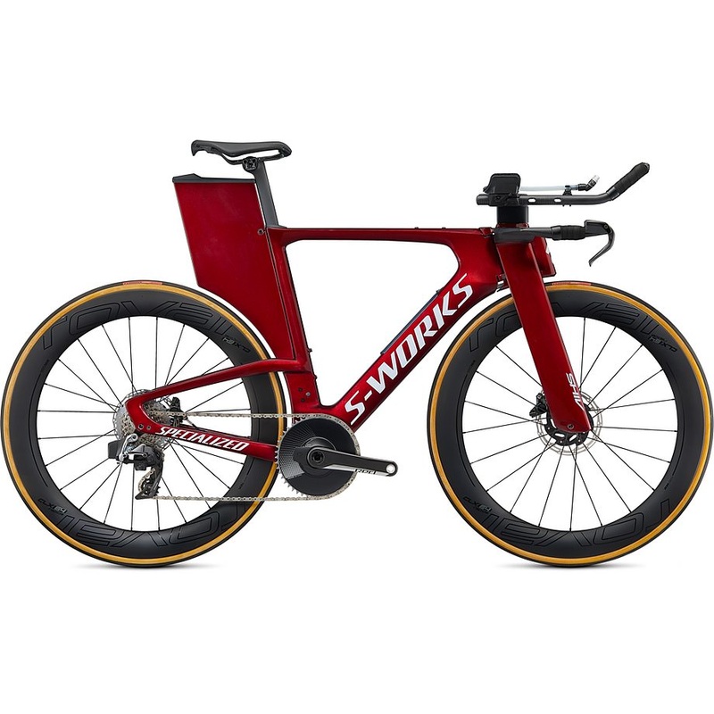 Specialized shiv S-Works disc etap gloss metallic crimson/dove grey xs