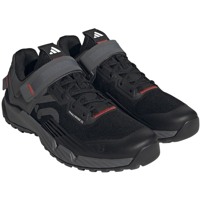 Five Ten Trailcross Mountain Clipless Shoes – Mens Core BLK/Gray Three/Red 7