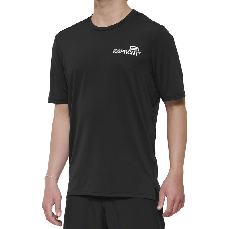 100% Airmatic Short Sleeve Jersey – Black, Men’s, Large