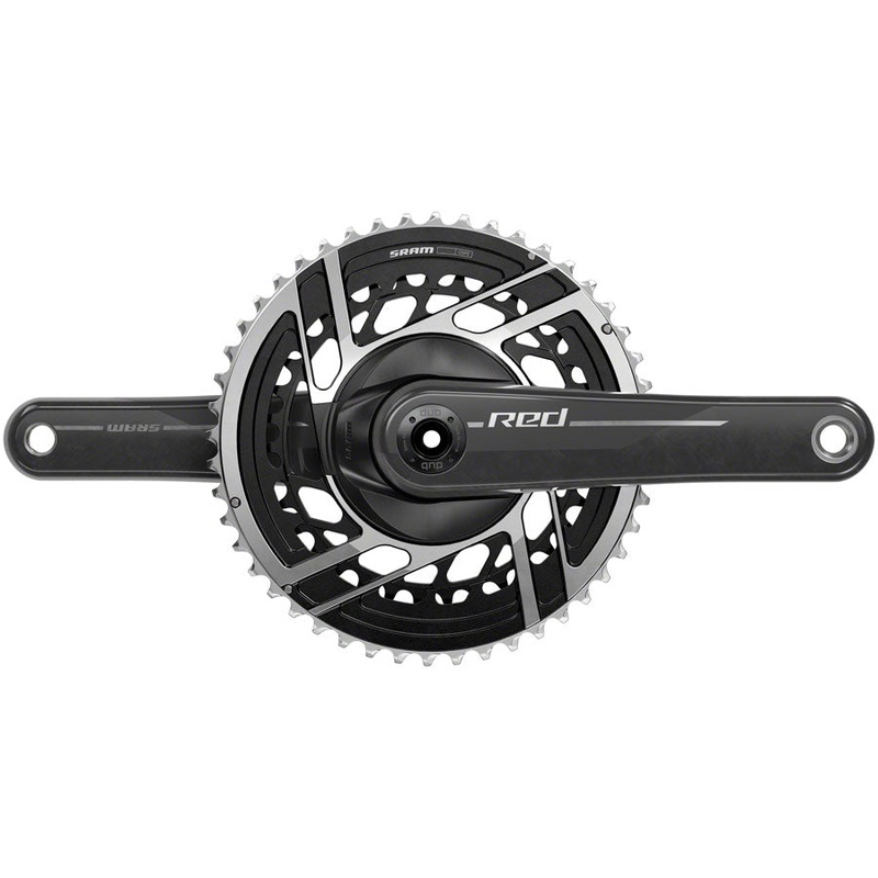 SRAM RED Crankset – 170mm, 2x 12-Speed, 50/37t, 8-Bolt Direct Mount, DUB Spindle Interface, Natural Carbon, E1