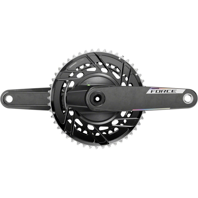 SRAM Force AXS Power Meter Crankset – 172.5mm, 12-Speed, 50/37t Thread Mount, 8-Bolt PM Spider, DUB Spindle, Carbon, E1
