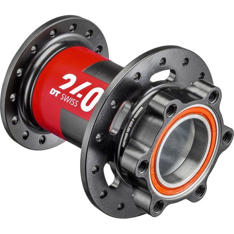 DT Swiss 240 Front Hub – Lefty x 100mm 6-Bolt Black/Red 28H