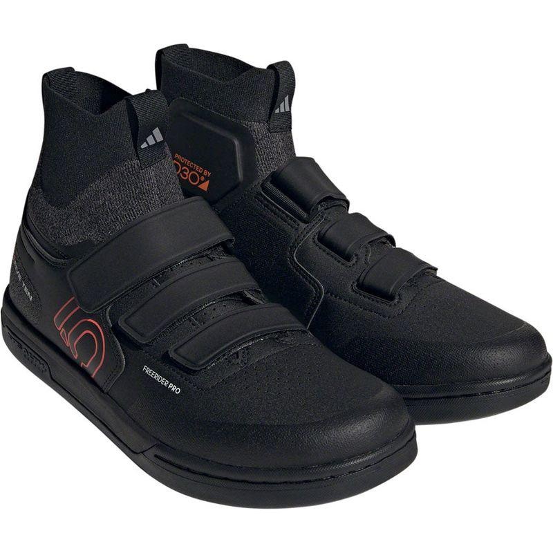 Five Ten Freerider Pro Mid VCS Flat Shoes – Men’s Core Black/Solar Red/Gray Three 9.5