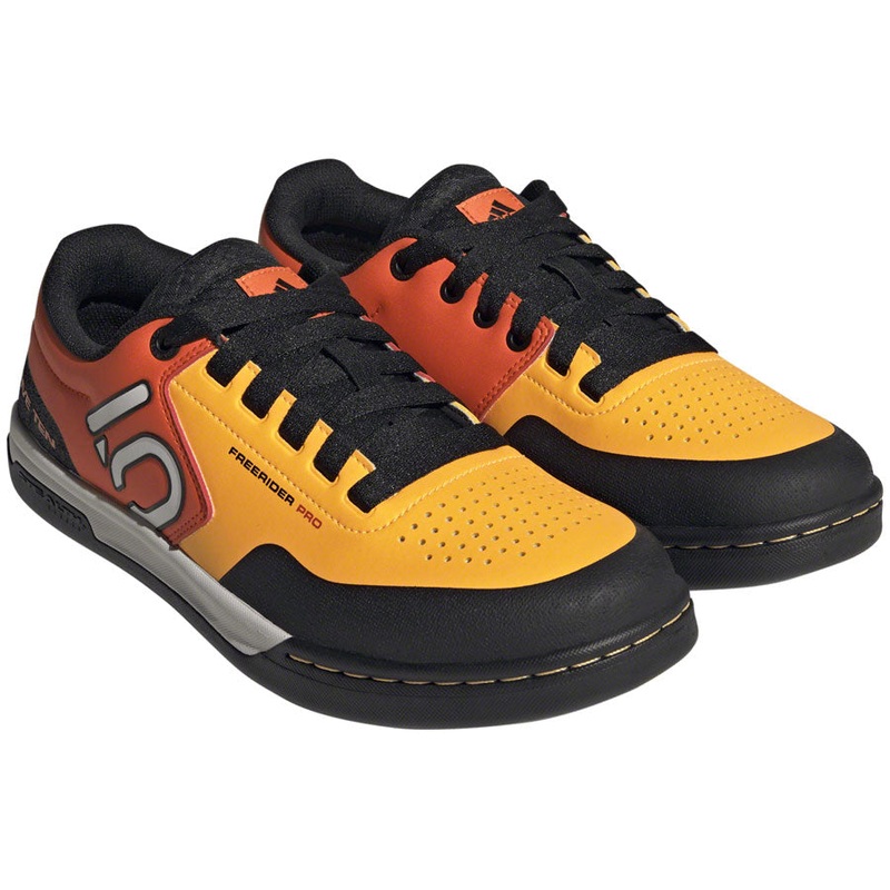 Five Ten Freerider Pro Flat Shoes – Mens Solar Gold/Ftwr White/Impact Orange 7.5