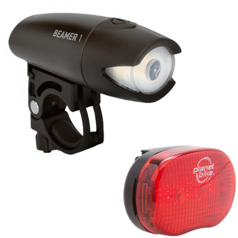 Planet Bike Beamer 1 & Blinky 3 Light Set