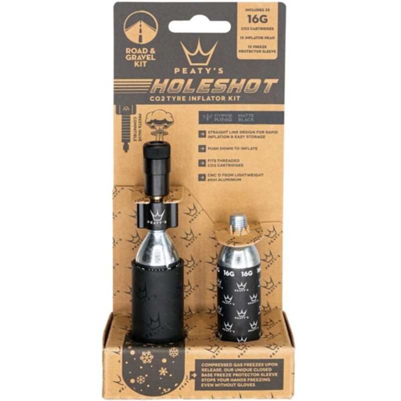 Peaty’s Holeshot CO2 Tyre Inflator – Road and Gravel