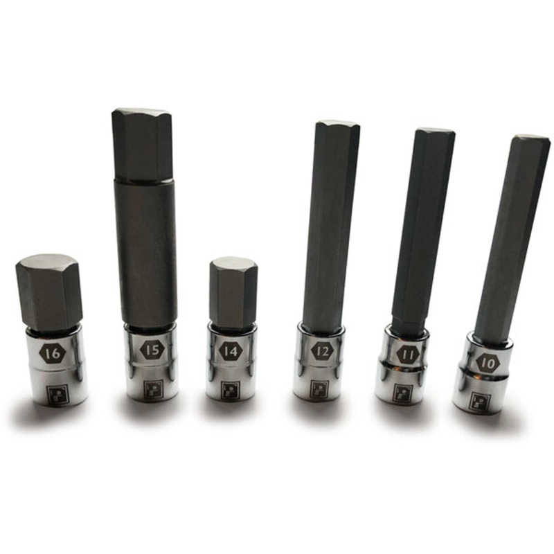 Pedro’s Large Sizes Hex Bit Set – 6 Piece